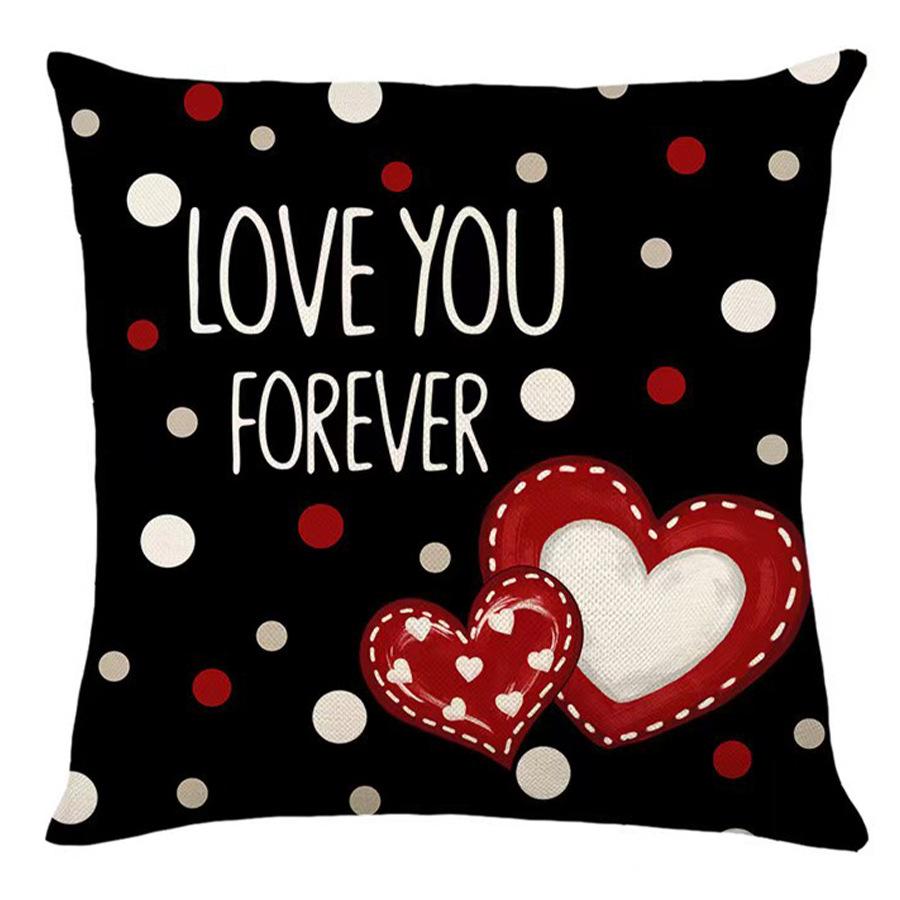 2026 Valentine's Day Custom Pillow Cover for Living Room Sofa Decor
