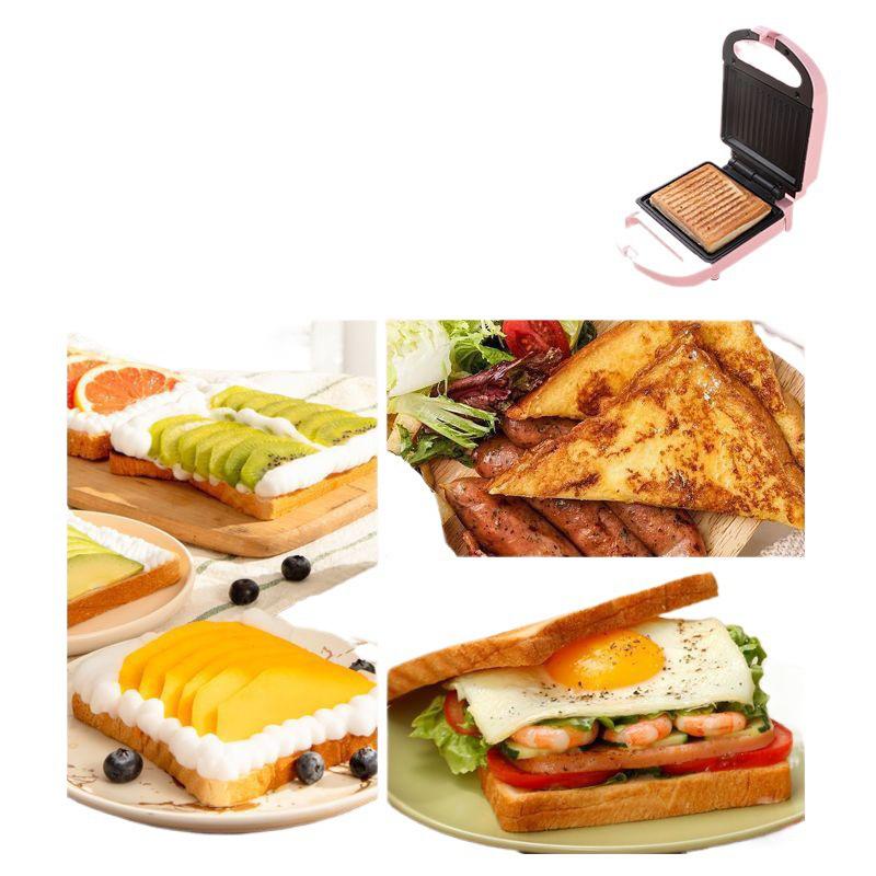 Tostapane e Griglia Multifunzione per Sandwich da Colazione - Compatto per Pane, Pancake e Pasti Leggeri