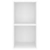 Wall Mounted TV Cabinet White 37 X 37 X 72 Cm Engineered Wood