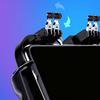 Verstellbarer Mobile Game Controller Vier-Finger-Verbindung Mobile Gaming Trigger 4 Falke Verstellbare Halterung Stecker und für