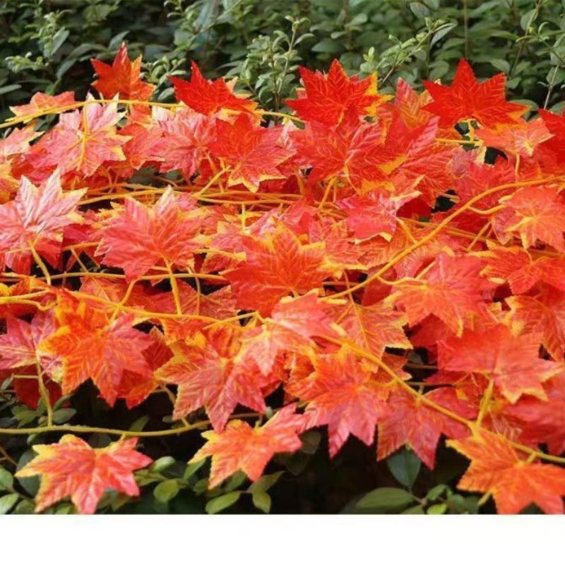 5/10Pcs Artificial Fall Leaf Garland Fake Plants Autumn Decor Leaves Vine For Thanksgiving Halloween Festivals Wedding Decora