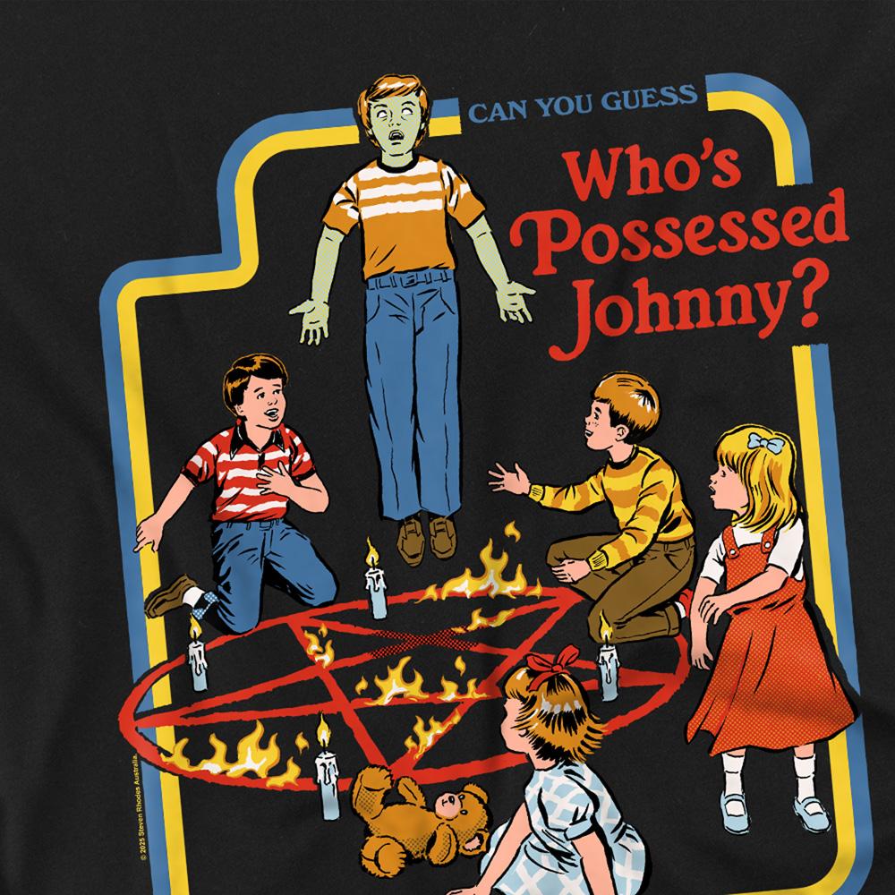 Steven Rhodes Unisex Adult Who´s Possessed Johnny T-Shirt