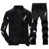 FiveFive Men Casual 2PCS Set Mens Sports Long-sleeved Sweatshirts Sportswear Pants Set