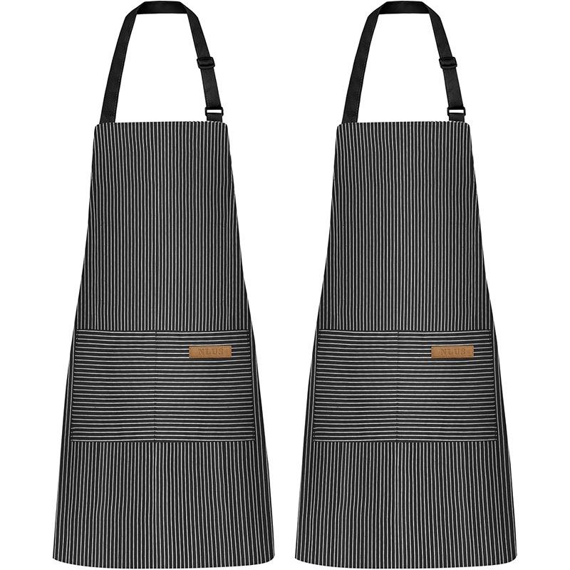 Unisex Adjustable Neck-Hanging Apron with Custom Logo for Coffee Shop and Catering