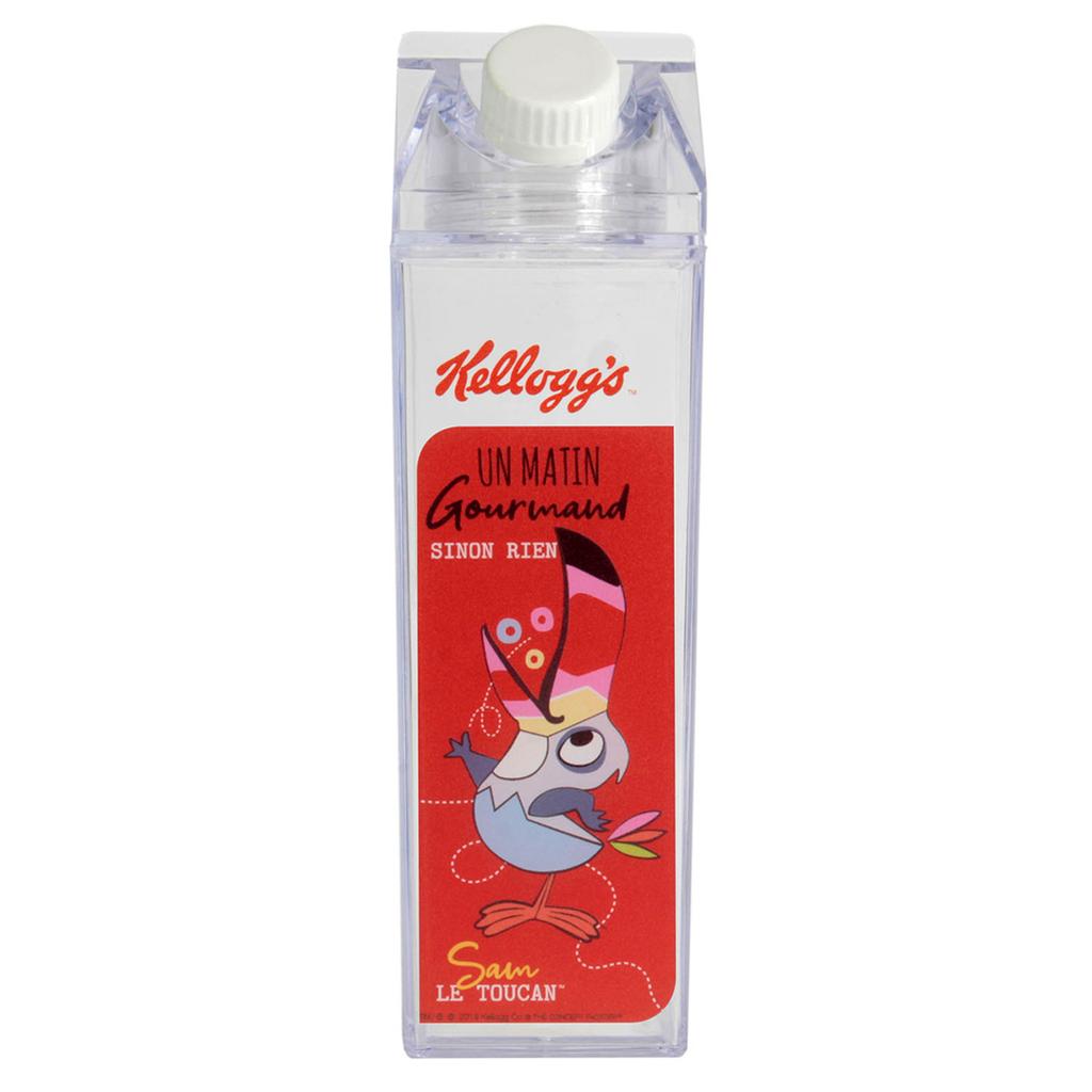 Kellogg's [A2319] - Retro Plastic Milk Lighter 'Kellogg's' Red - 20x6x6 Cm (45 Cl)