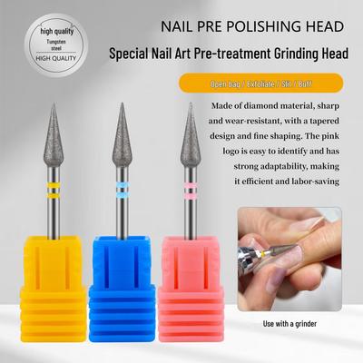 Russian Style Nail Art Grinding Head for Dead Skin Removal - Diamond Sand, Bud Shape