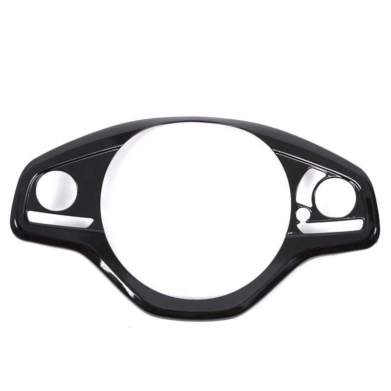 ABS Carbon Fiber/Red For Honda N-BOX JF3 JF4 2017- Car Steering Wheel Button Decorative Frame Car Interior Accessories