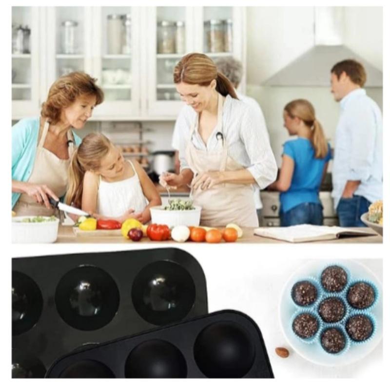 Halbkugel-Silikonform zum Backen, 3D-Backformen, Schokoladen-Halbkugel-Kugelform, Cupcake-Pfanne, Kuchen, DIY, Muffin-Küchenwerkzeug