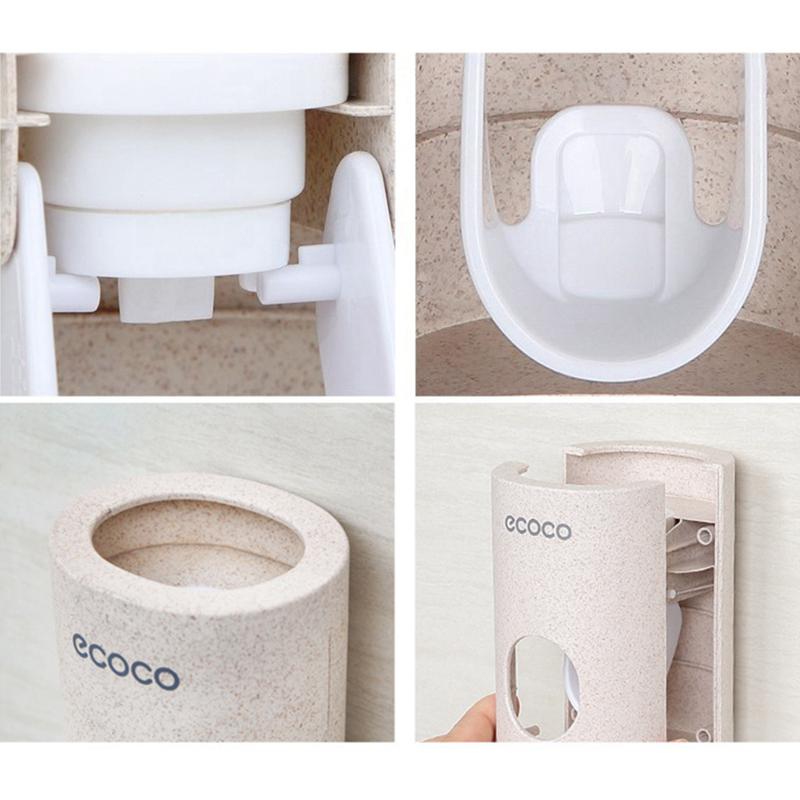 Stoarcătoare Automate de Pastă de Dinți de Uz Casnic Tip Stick-Up Degradabile Paie de Grâu Produse de Baie