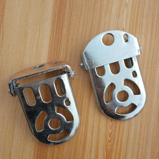1 Pair Bike Foot Peg Strong Loading Folding Steel Anti-rust Bike Foot Footrest Pedal for MTB