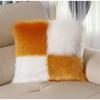 Luxe Plush Faux Wool Cushion: Fluffy Sofa & Bed Pillow