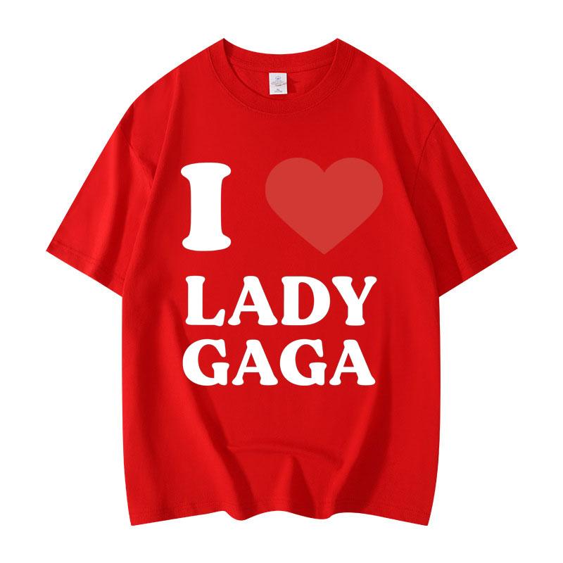 

I Like Lady Gaga Print Tshirts High Quality Fashion Oversized Tshirt Men Women Casual Cotton Short Sleeve T Shirt Streetwear S
