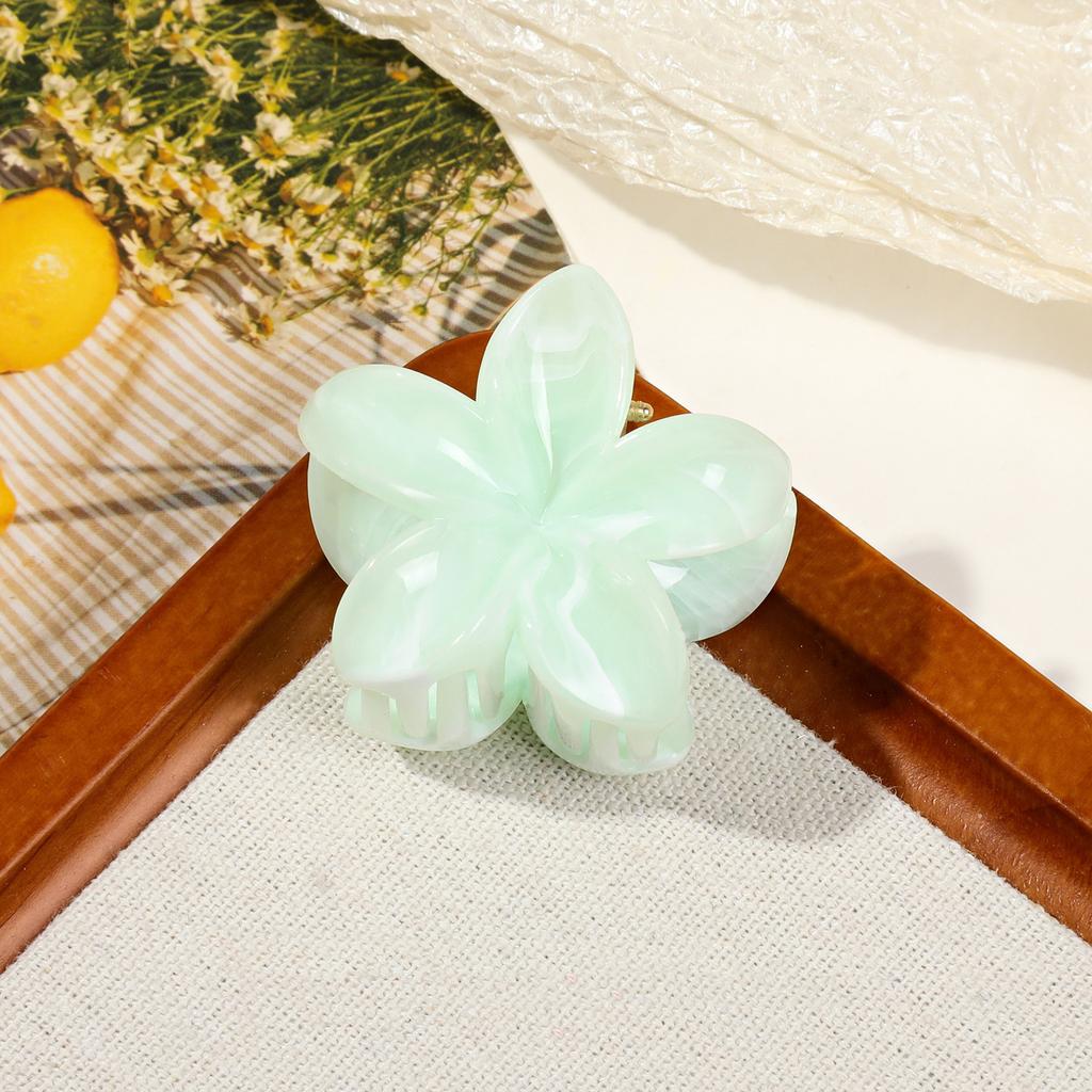 Hawaiianische Farbverlauf Haarspangen Marmor Blume Haarklammern Frauen Kleine Größe Mode Kopfschmuck Haarnadel Krabbe Haarspange Haaraccessoires