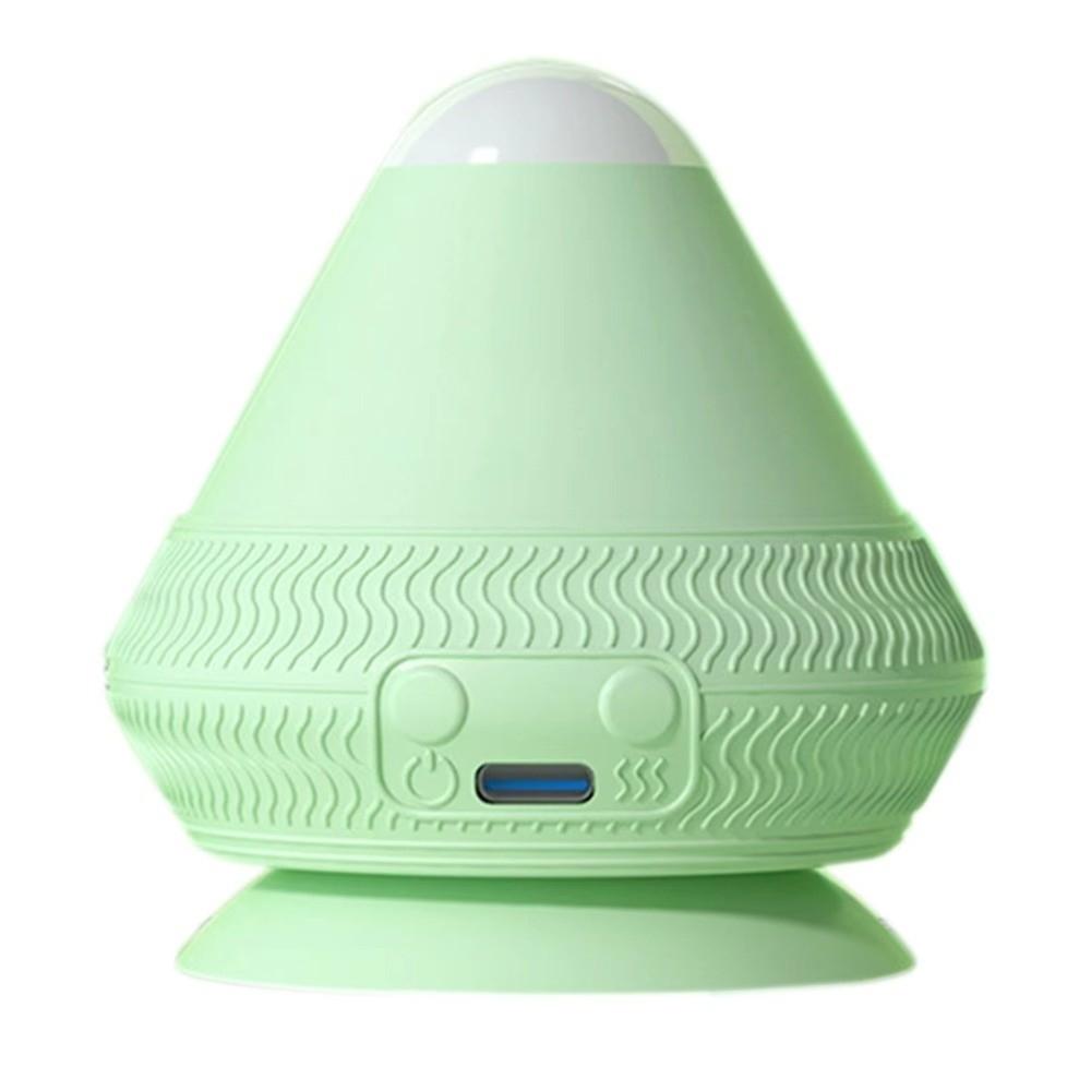 Silicone Vibrating Massage Ball USB Rechargeable Hot Compress Fascia Ball Electric Adsorption Small Muscle Relaxation Massager