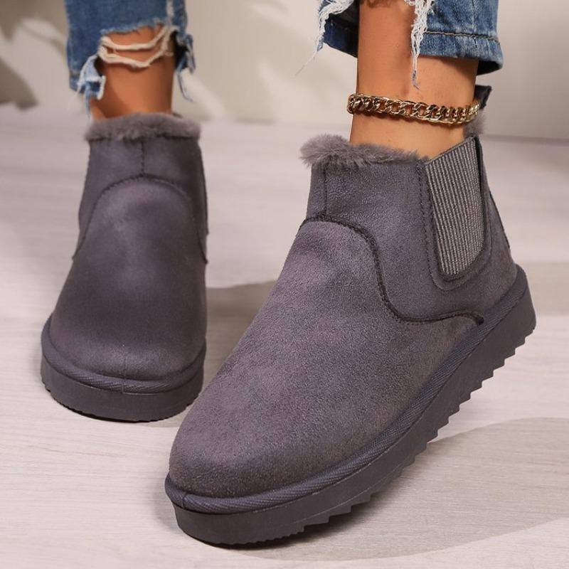 Classic Thickened Fluff Women's Snow Boots Comfortable Warm Ankle Boots Women Winter Ladies Shoes Chunky Botas Mujer Q220