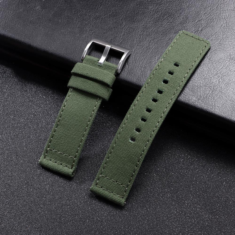 Nylon Canvas Watch Strap for IWC Pilot 20mm 22mm Sport Watchband Strap for Seiko for Rolex Wrist Belt Men and Women Bracelet