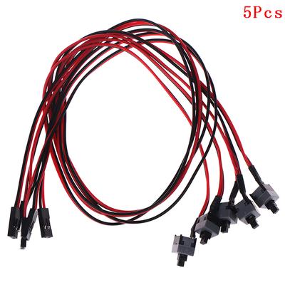 Cavo di Alimentazione per Scheda Madre PC, Interruttore On/Off/Reset, Ricambio, 5 Pezzi