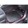 BONFORM Car Mat Bucket Mat for Front Seats 3D Leather Mat Black
