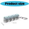 4 Button Keyboard Keychain Environmental Friendly Stress Relief Toy Suitable for Keys Bags and Backpacks Treasure Box