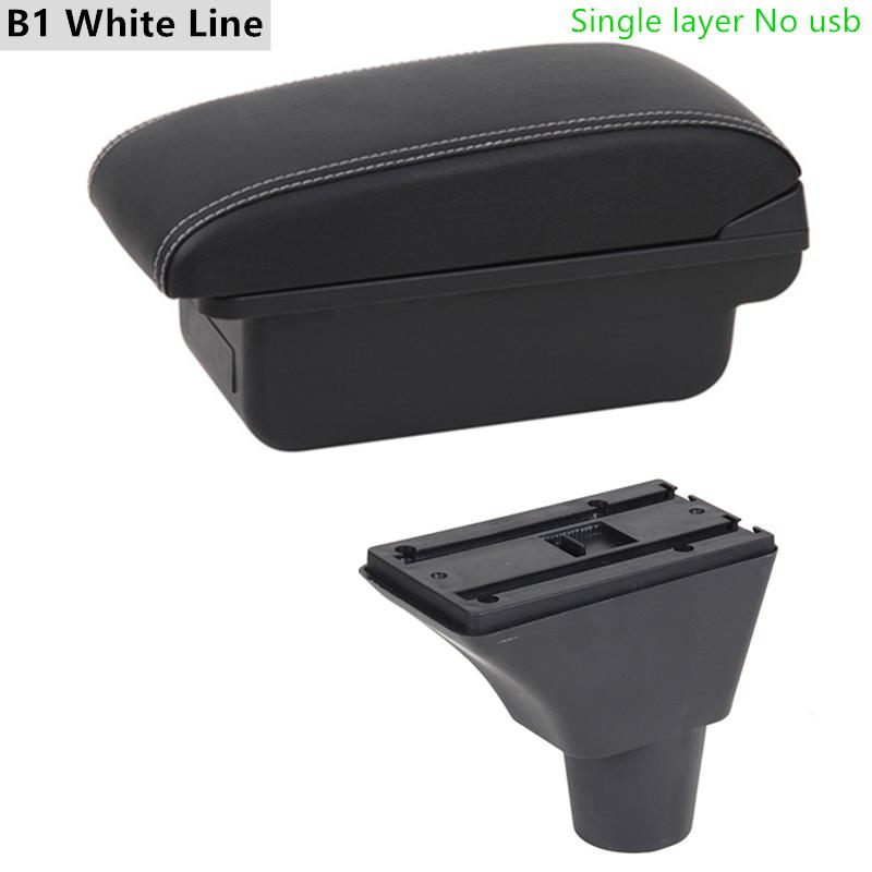 For Seat Ibiza Armrest Box Ibiza 6j Ibiza 6L Central Store Content Storage Box with Cup Holder Products with USB Accessories