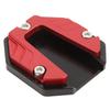 Motorcycle Universal Side Stand Side Stand Extender Aluminum Alloy Plate Dress Up Parts (Red)