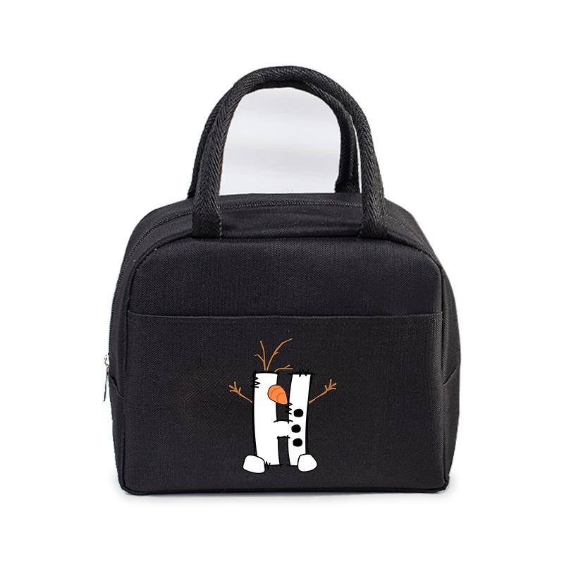 26 letter lunch box bag portable bento bag office worker student large lunch bag