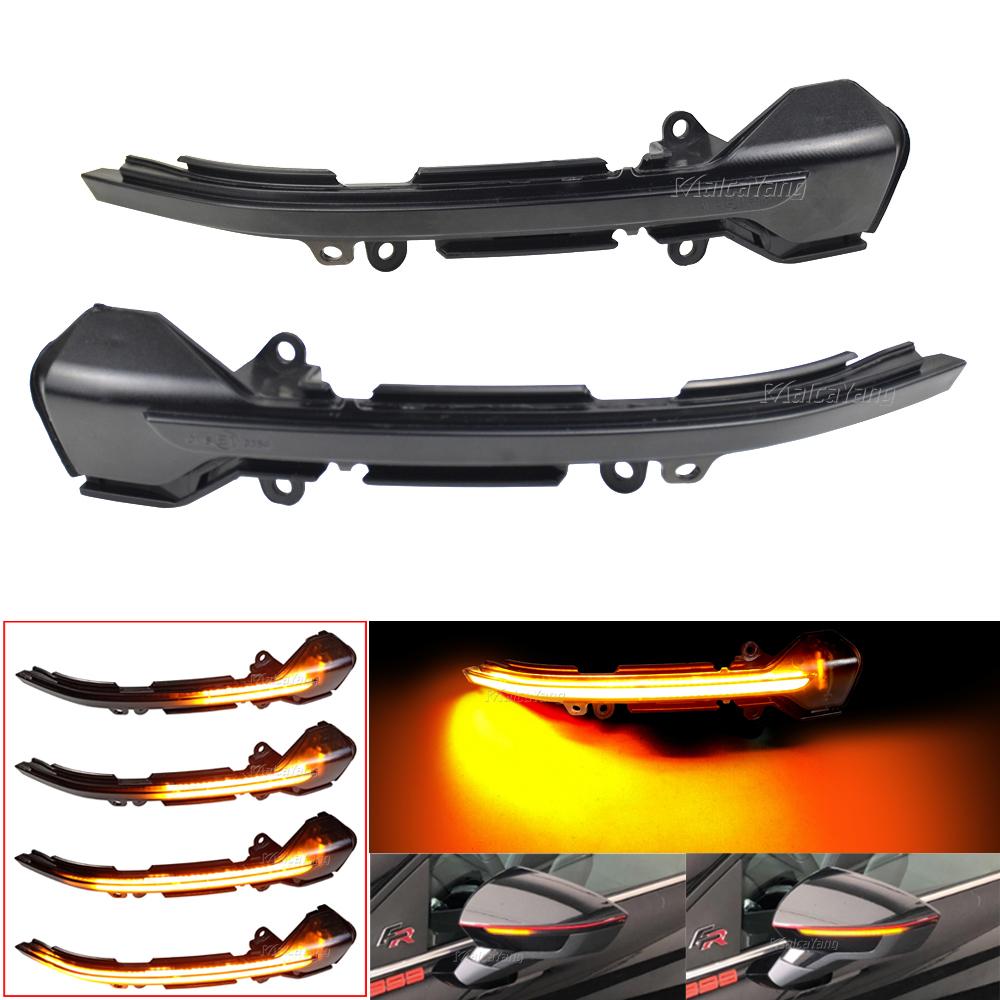 Dynamic Blinker for Seat Leon III MK3 5F 2013-2018 Ibiza KJ Mk5 V Arona 2017-2018 LED Turn Signal Mirror Indicator Light