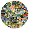 50 Outdoor Scenery Camping 1-Tutorial Notebook Water Cup Doodle Decorative Stickers