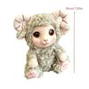 Simulated Horned Lamb Plush Keychain 2027 Year of Goat Mascot Soft Sheep Pendant for Key Bag Car Hanging Decor
