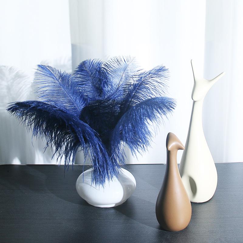 25-30cm Large Ostrich Feather for Wedding Bouquet or Photo Decoration