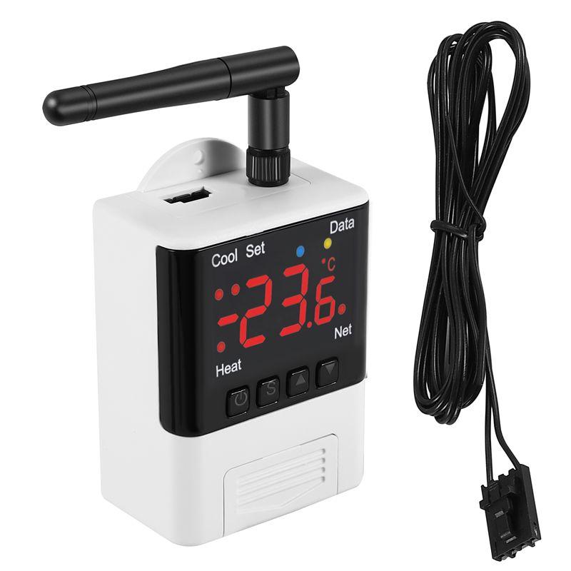 Fresh Wireless Wifi Temperature Controller Thermostat AC110-220V DTC1201 NTC Sensor Digital Display APP Control For Smart Home