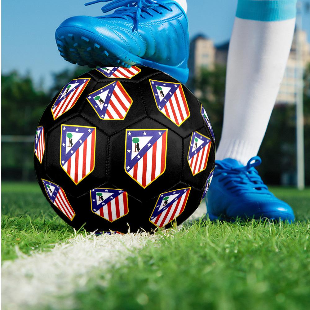 Pallone da Calcio da Partita Atletico Madrid Tema Taglia 5 Professionale da Esterno Pallone da Allenamento Morbido al Tocco