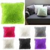 Solid Soft Plush Faux Fur Cushion Covers Home Decorative Cushion Cover Throw Pillows For Sofa Car Chair Hotel Home Pillow Case