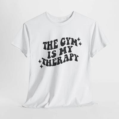 Das_Fitnessstudio_Ist_Meine_Therapie T-Shirt | Gym Life Workout Motivation Tee | Kraftshirt