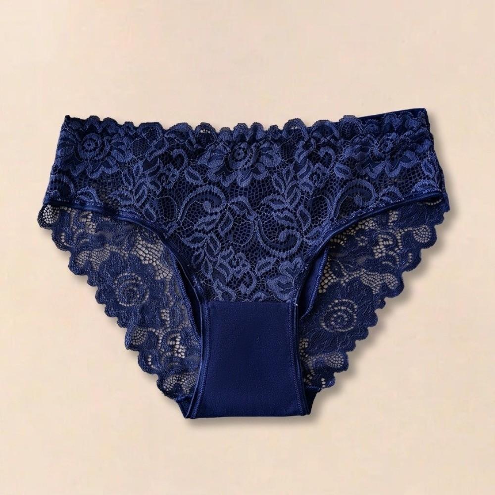 Hollow-out Lace Seamless Panties Low-waist Women's Underwear Mesh Lace Briefs  Summer Spring