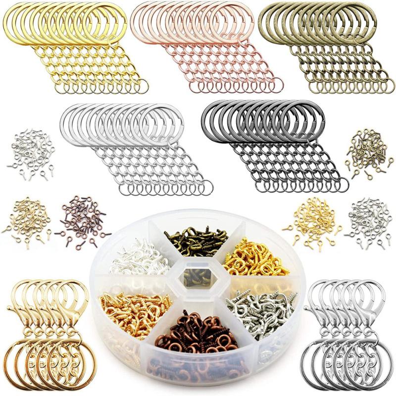 Accessory Rings Chain Buy 660pcs Zinc Alloy Keychain Rings Pendant Set Chain Open Jump Rings ...