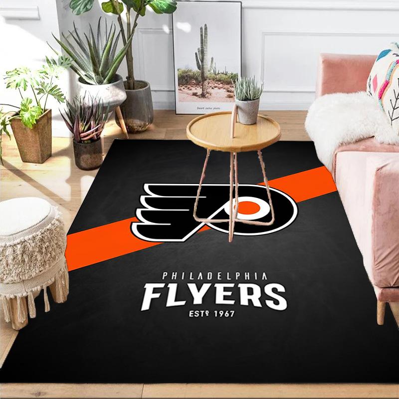Flyers Hockey Team Area Rug Suitable for Indoor And Outdoor,Carpets for Kitchens, Homes, Offices, Living Rooms,Home Decor,Christmas Gift