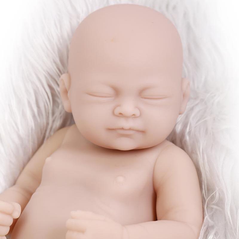 Waterproof Vinyl Silicone Unpainted Blank Reborn Baby Doll Kit Handmade Diy Doll
