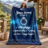 Cruzeiro Esporte Clube Custom Name Flannel Blanket Personalized Soft Warm Plush Throw Blanket Customized Gift for Family Friends
