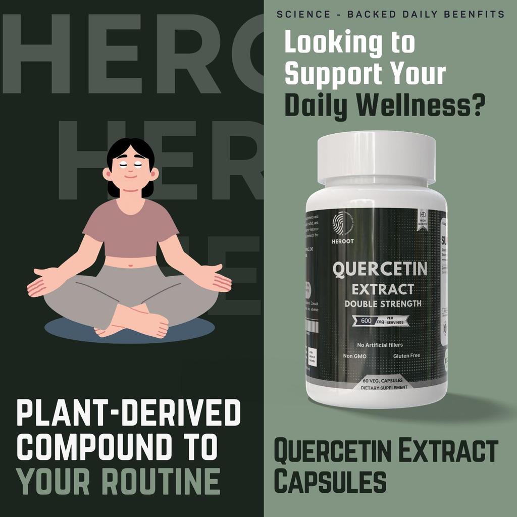Quercetin Capsules | 60 Count | Dietary Supplement