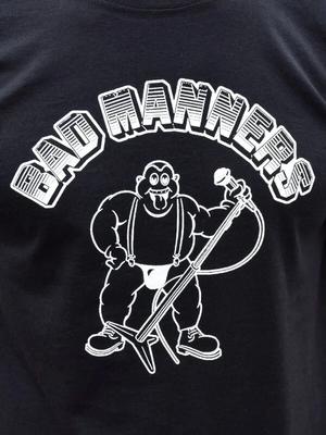 NEW BAD MANNERS Band Short Sleeve Black All Size Unisex Shirt OM96