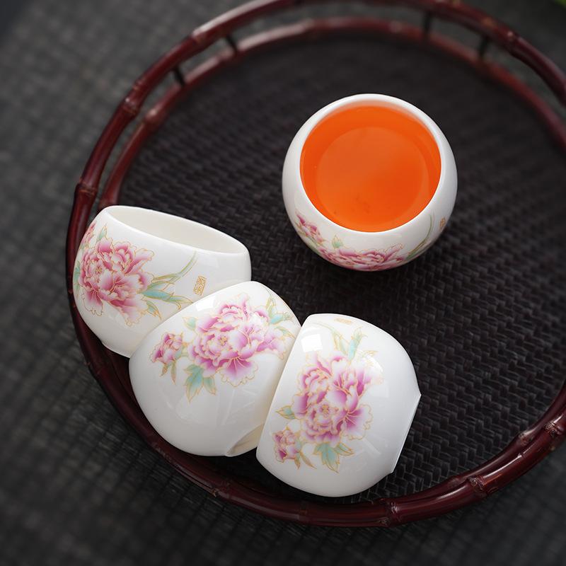 Light luxury ceramic high-grade Wanli Shanhe gift box master cup tea set high-end tea cup enterprise