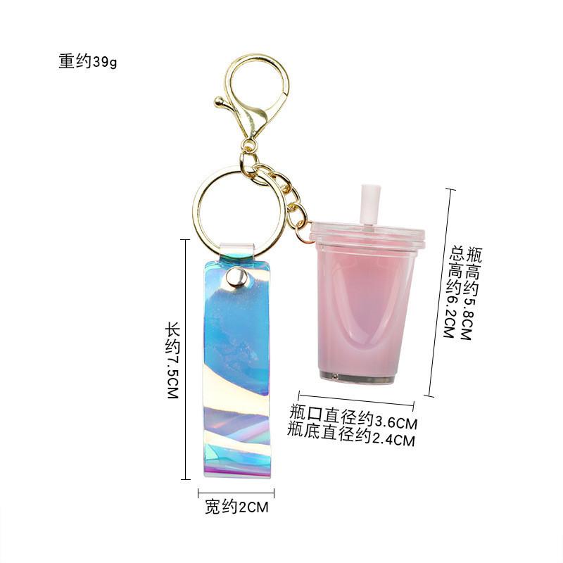 Milk Acrylic Lovely Tea Keychain Ideal For Parties And Day Valentines