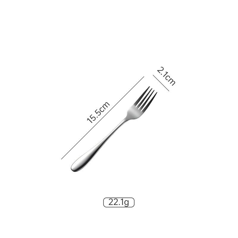 1012 series stainless steel round spoon tip spoon multi-specification western tableware knife fork spoon 410 gift dessert spoon