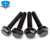 DIN6921 M4 M5 M6 M8 M10 M12 Black 304 Stainless Steel External Hex Hexagon Flange Bolt Toothed Anti-skid Screws With Pad