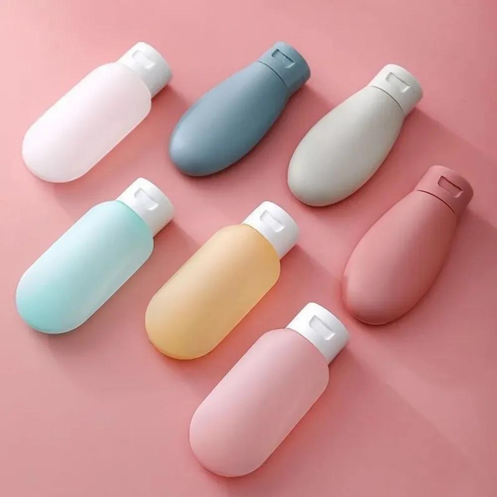 4Pcs Travel Botttle Refillable Bottles Soft Lotion Shampoo Bottle Empty Cosmetic Containers PP Squeeze Tube Makeup Tools