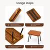 Portable Folding Stool Lightweight Heavy Duty Multi-function Outdoor Camping Backpacking Beach Picnic Fishing Collapsible Chair Seat