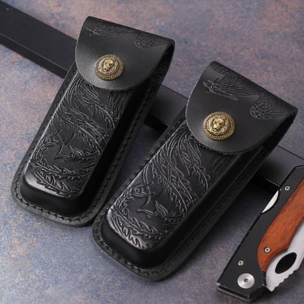 High Quality Black Waist Knife Scabbard Foldable 4 Styles Case Holder Flashlight Belt Loop Outdoor Tool