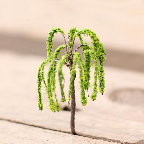 Model Trees DIY Micro Landscape Ornaments Decorative Miniature Blossom Trees for DIY Crafts And Moss Gardens