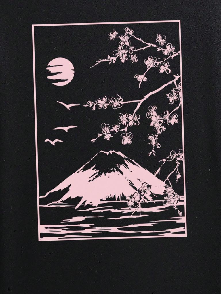 Manfinity Hypemode Men Mountain Print Tee